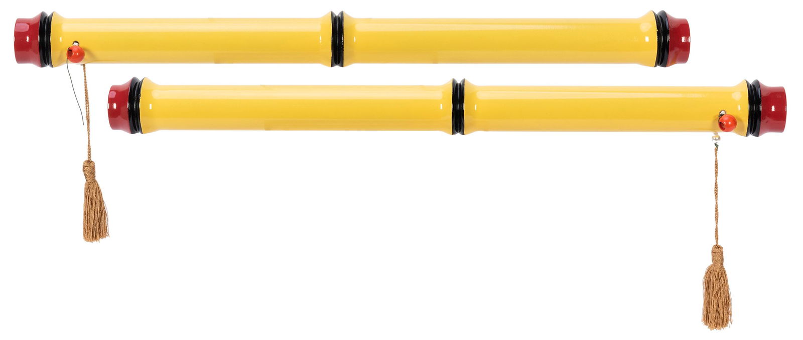 Giant Chinese Sticks. Azusa: Owen Magic Supreme, 1990s.: Giant Chinese Sticks. Azusa: Owen Magic Supreme, 1990s. Oversize set of the classic trick which cords running through the sticks react in sympathy to each other, despite the fact that they are not con