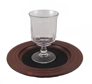 Card Rising Tray: Card Rising Tray. Los Angeles, Thayer Manufacturing Co., ca. 1940. Circular wooden tray, 9 ¾" in diameter which conceals a mechanism that actuates a black silk thread, with which a number of cards ca