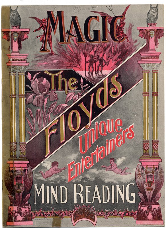 Floyd, W.E. Archive of eleven brochures: Floyd, W.E. Archive of eleven brochures. Many elaborately printed, illustrated and designed multi-page folding circulars, used to promote Floyd's Chautauqua and Lyceum tours, including one issued in 1