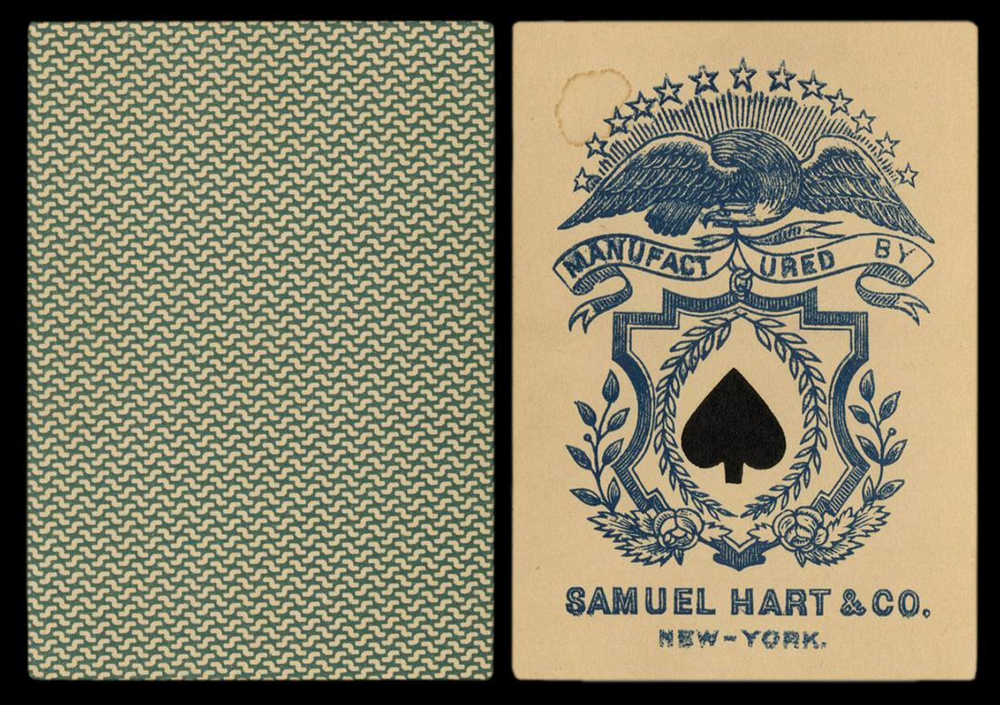 Samuel Hart & Co. Linen Eagle Pharo (Faro) Playing (1 of 3)