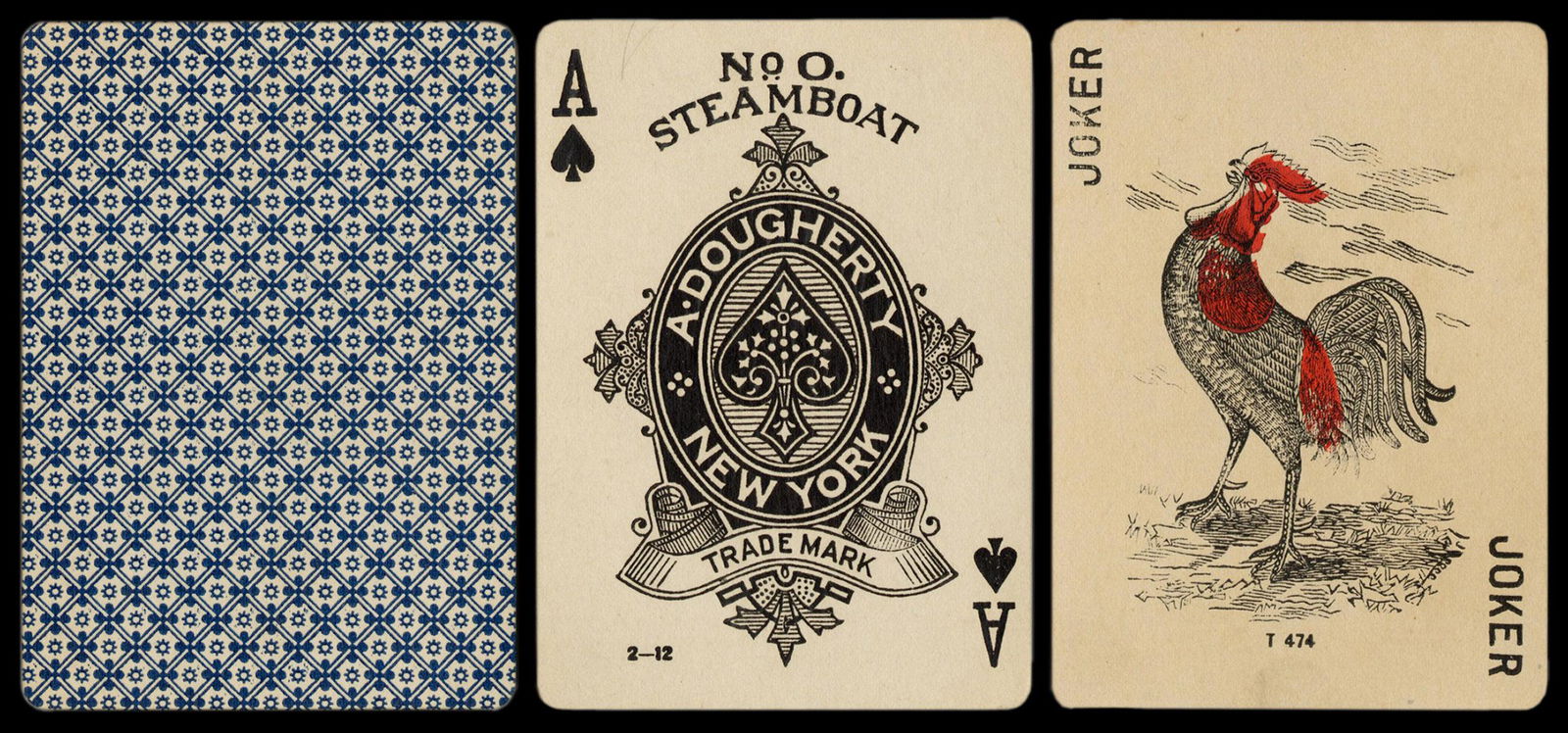 A. Dougherty No. 0 Steamboat Playing Cards. New York, (1 of 2)