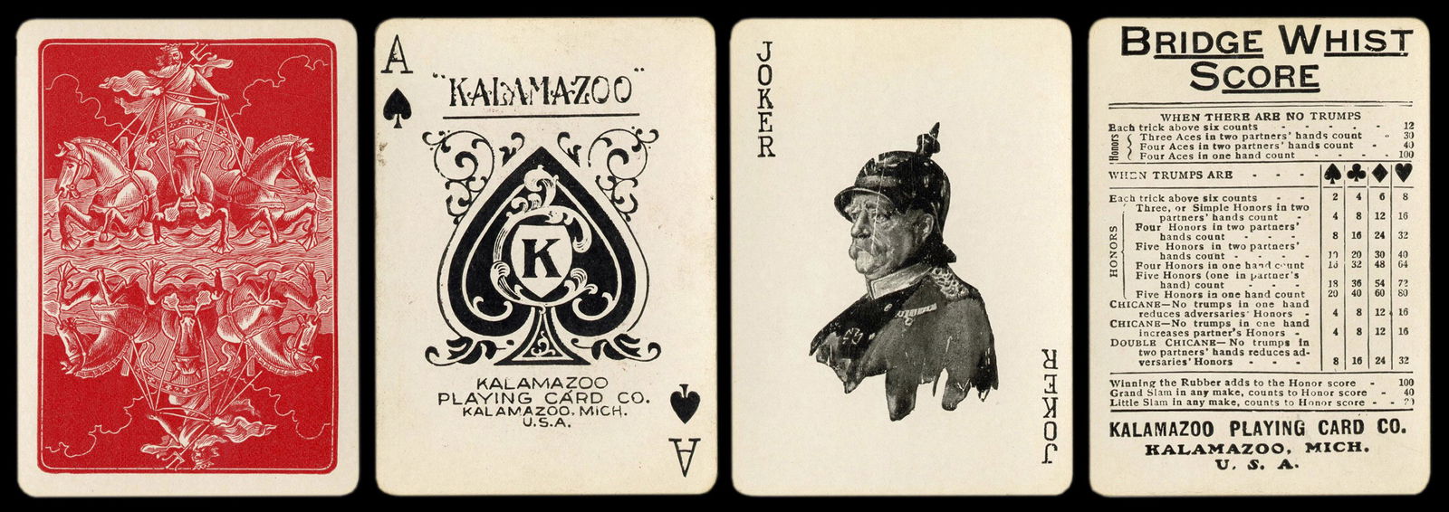 Chancellor Club Playing Cards. Kalamazoo: Kalamazoo (1 of 2)