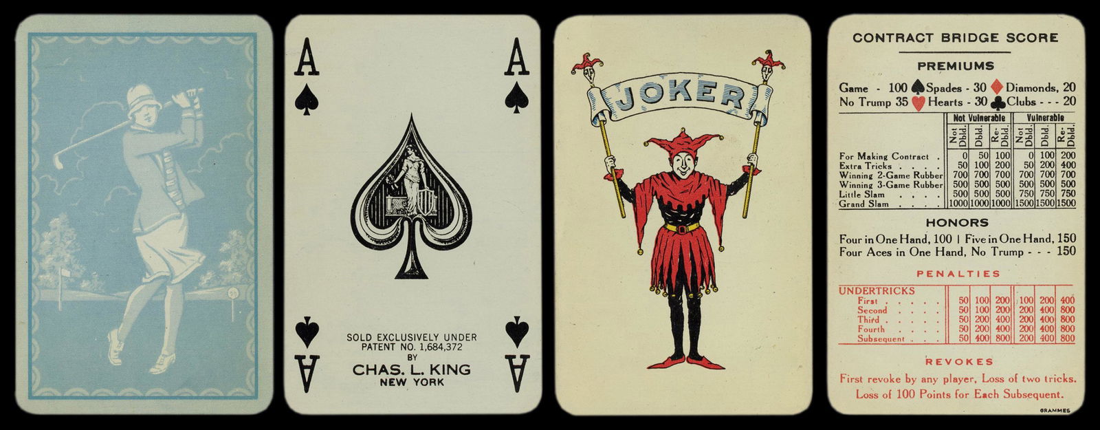 Aluminum Playing Cards III. New York: Charles L. King, (1 of 2)
