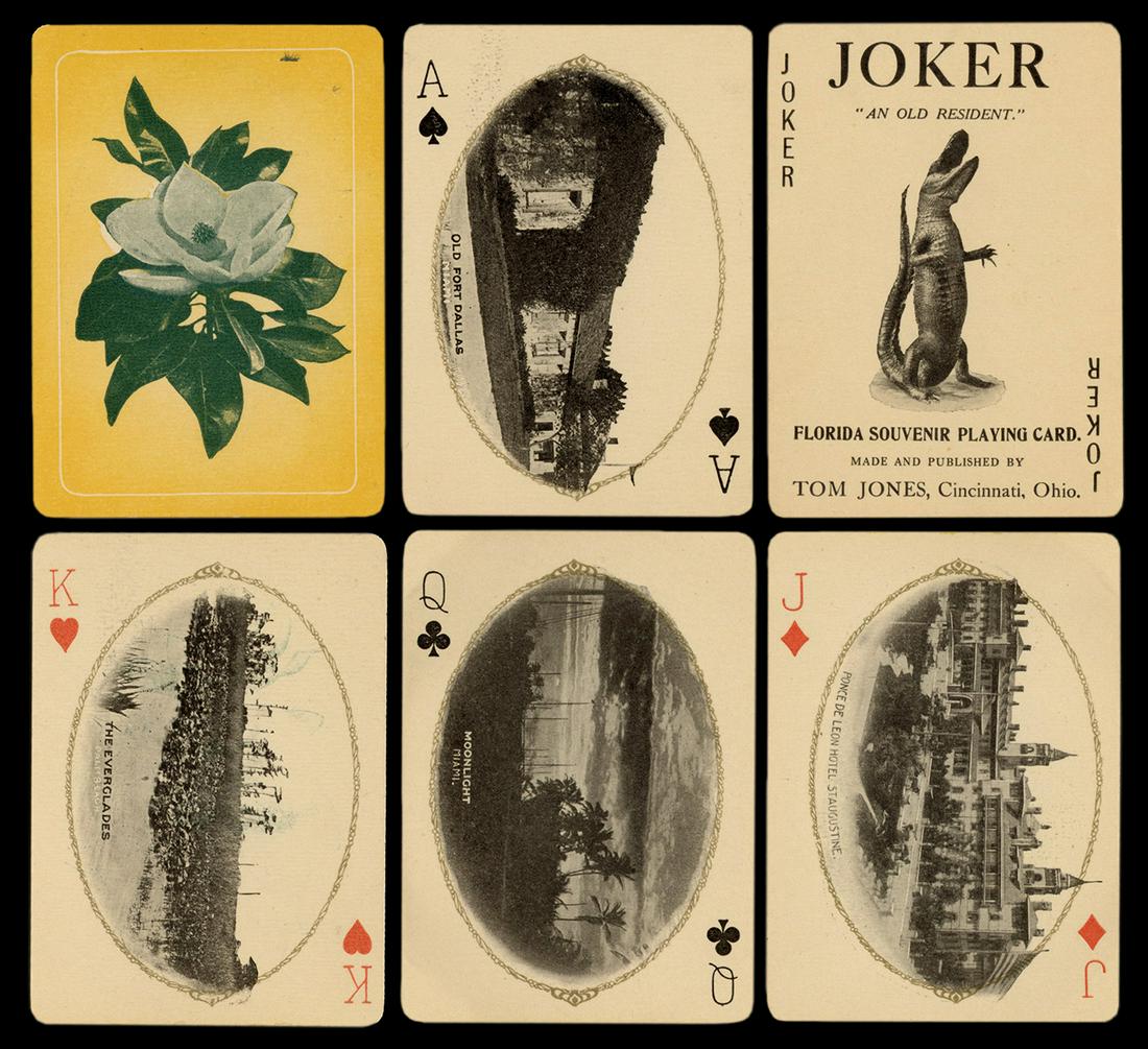 Florida Souvenir Playing Cards. Cincinnati: Tom Jones, (1 of 3)
