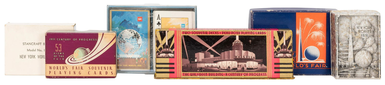 Seven World’s Fair Playing Card Sets. Including (1 of 1)