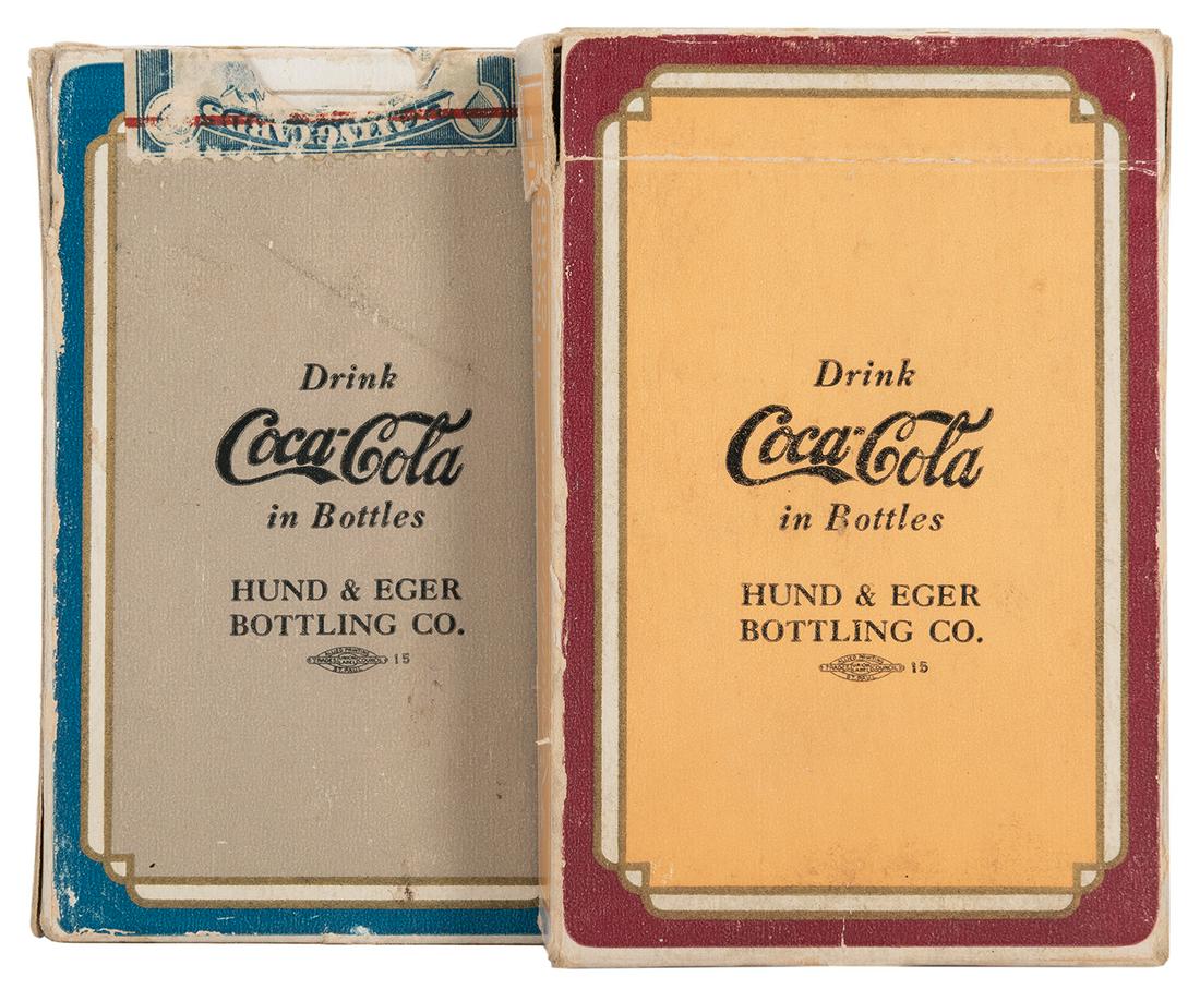 Pair of Coca-Cola Advertising Playing Card Decks. 1939. (1 of 1)