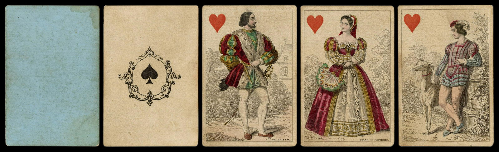Cartes Parisienne. French, ca. 1860. 52/52 (complete). (1 of 1)