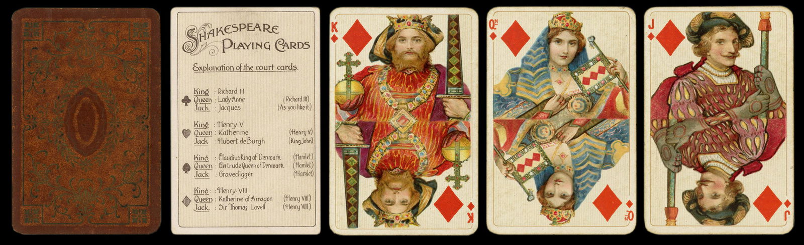 Shakespeare Playing Cards. Frankfurt: Dondorf, ca. (1 of 2)