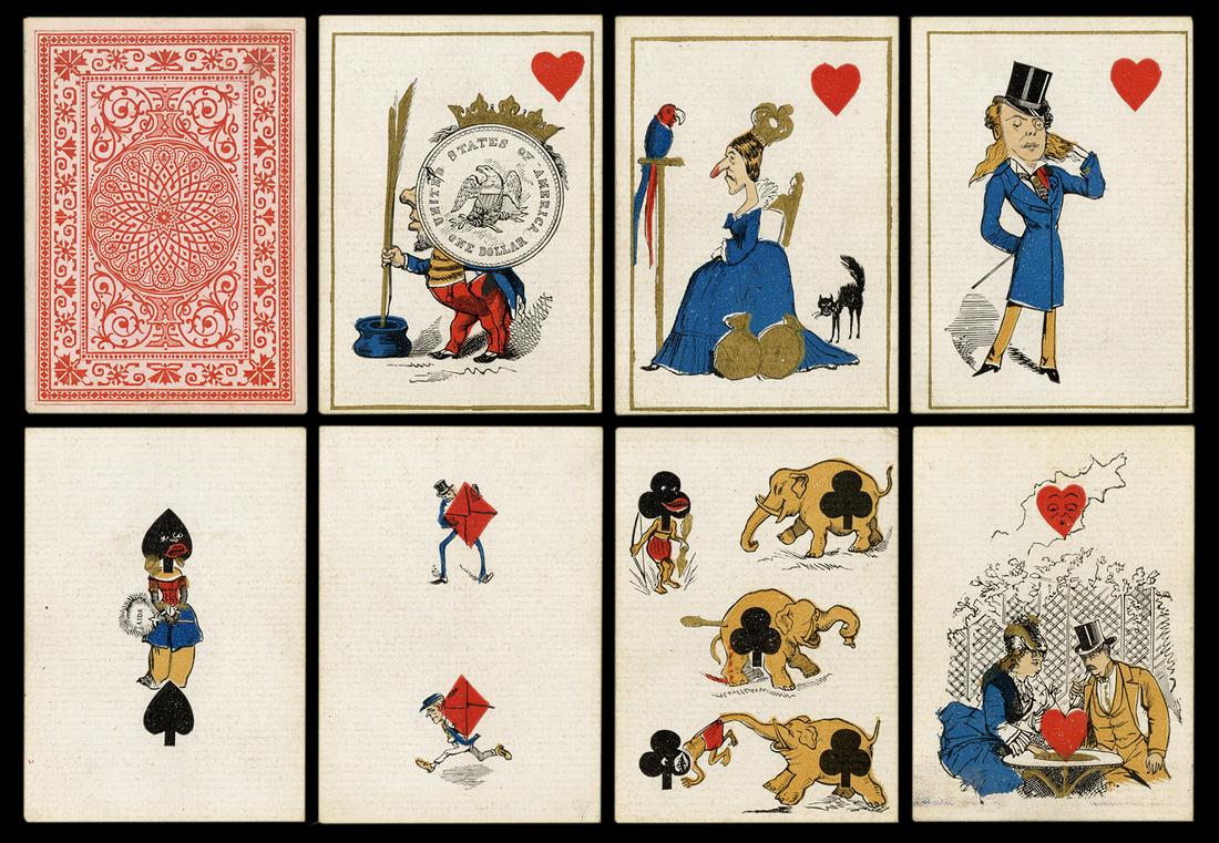 Eclipse Comic Transformation Deck. F.H. Lowere, 1876. (1 of 1)