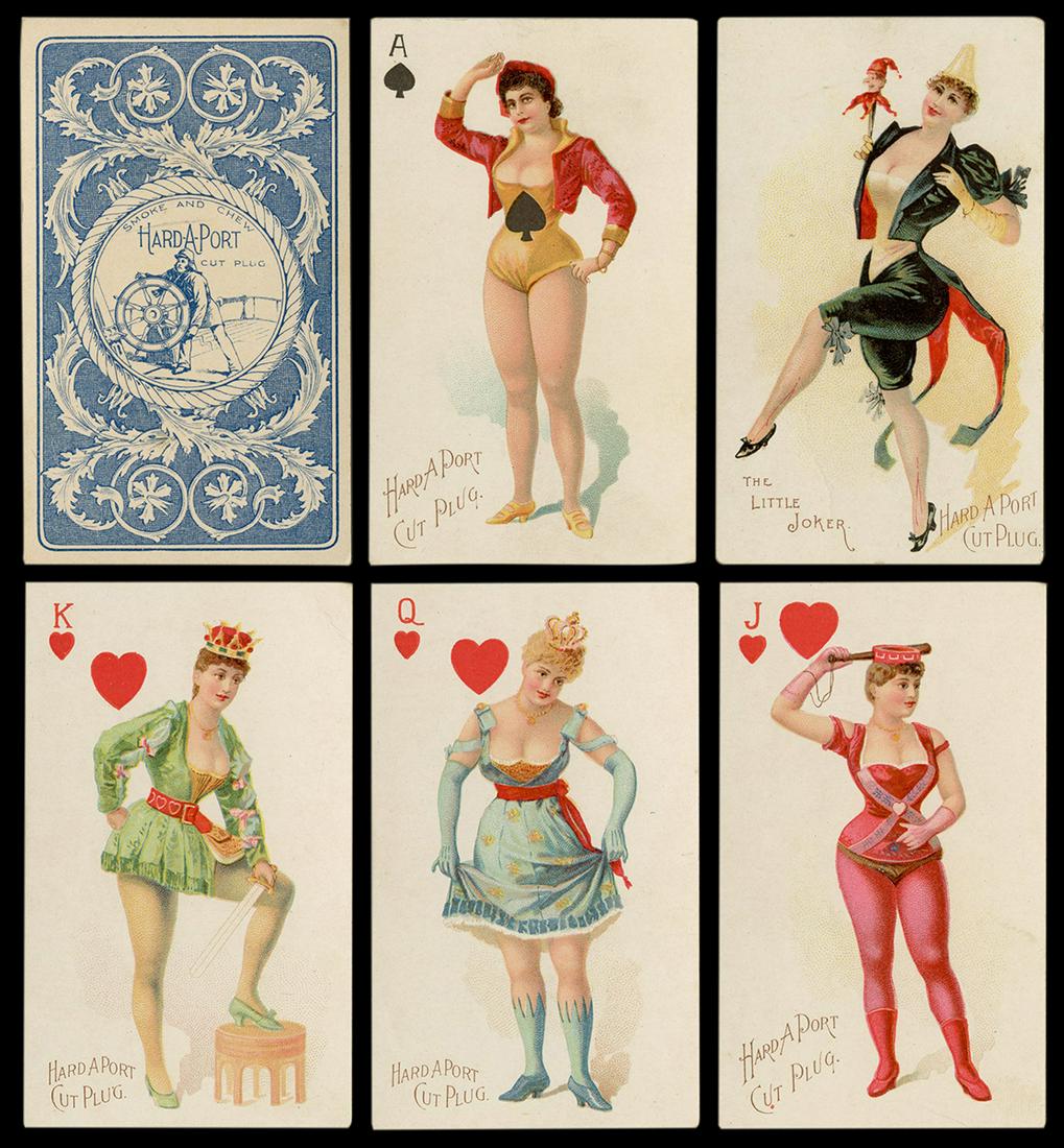 Hard-A-Port Cut Plug Tobacco Insert Playing Cards. New (1 of 2)