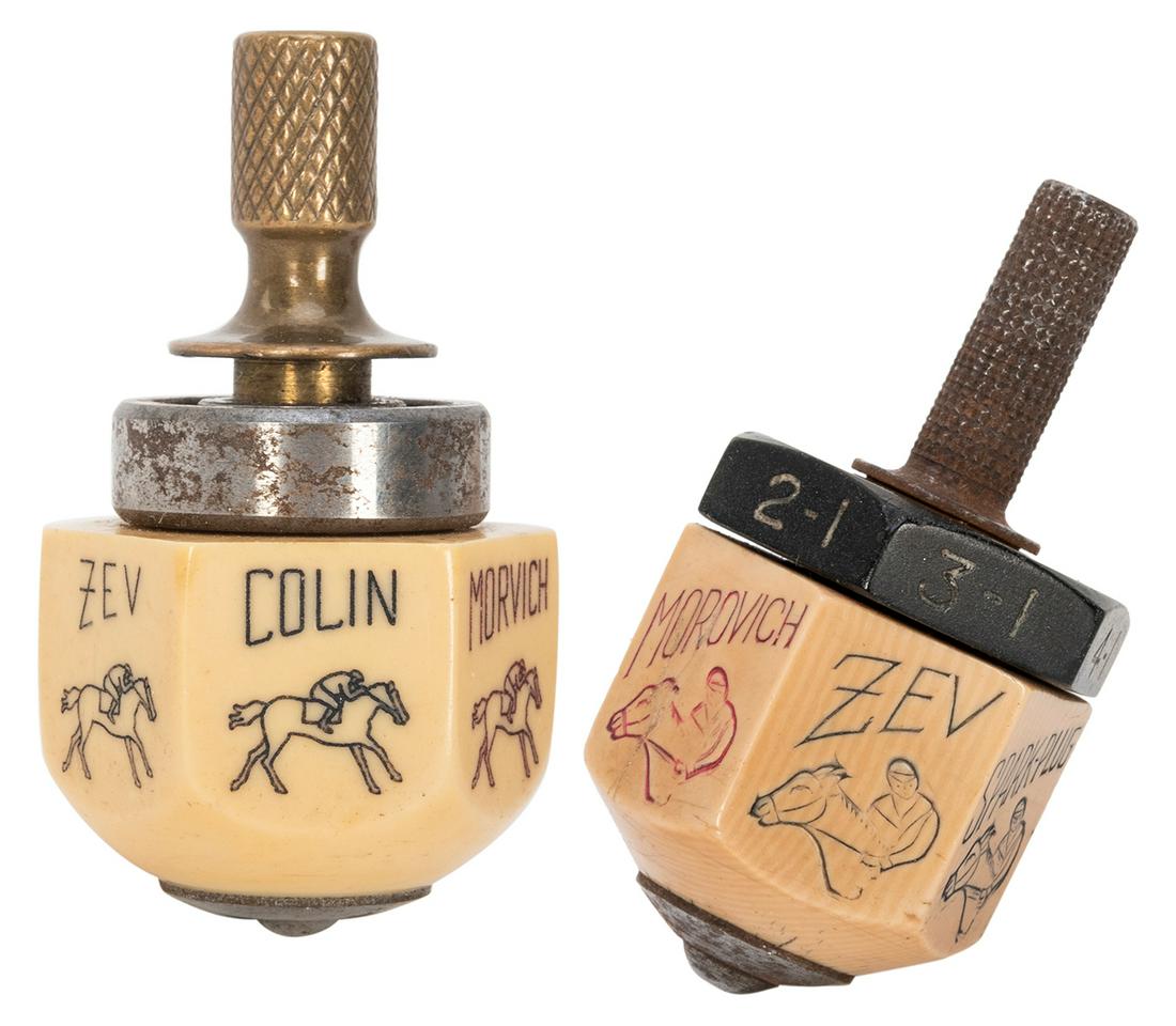 Pair of Catalin Horse Race Spinners. American, ca. (1 of 1)