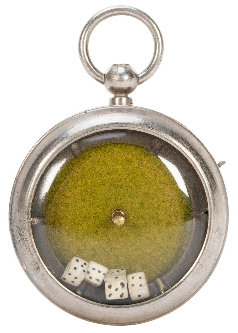 Dice Shaker Pocket Watch. Circa 1920s/30s. Flicking the (1 of 1)