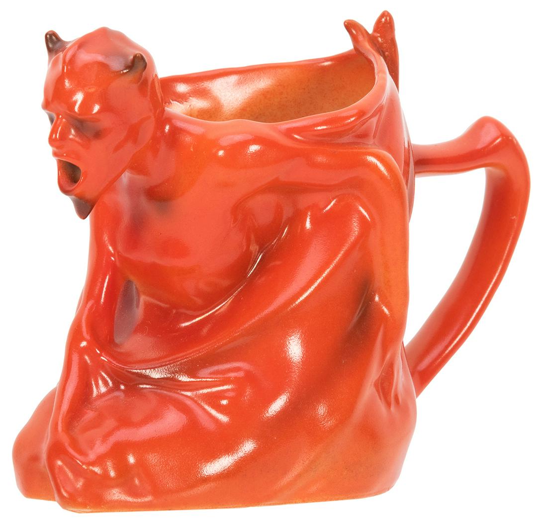 Royal Bayreuth Red Devil Creamer. Bavaria: (1 of 2)