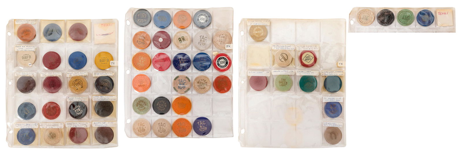 Texas Illegal Casino Chips Collection. Over 50 chips to (1 of 5)
