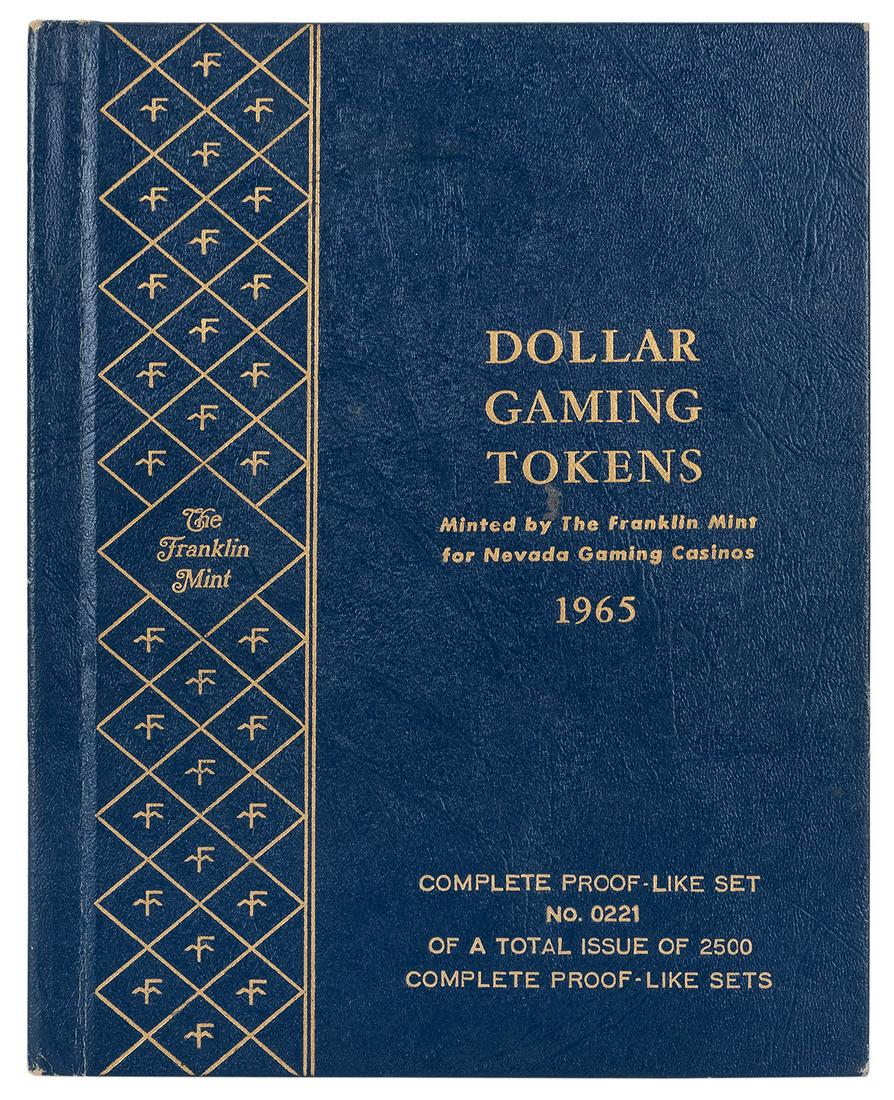 1965 Franklin Mint Dollar Gaming Tokens Set. Number 221 (1 of 2)