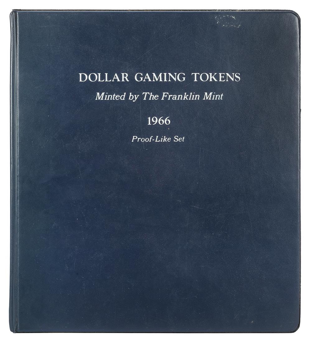 1966 Franklin Mint Dollar Gaming Tokens Set. Binder (1 of 2)