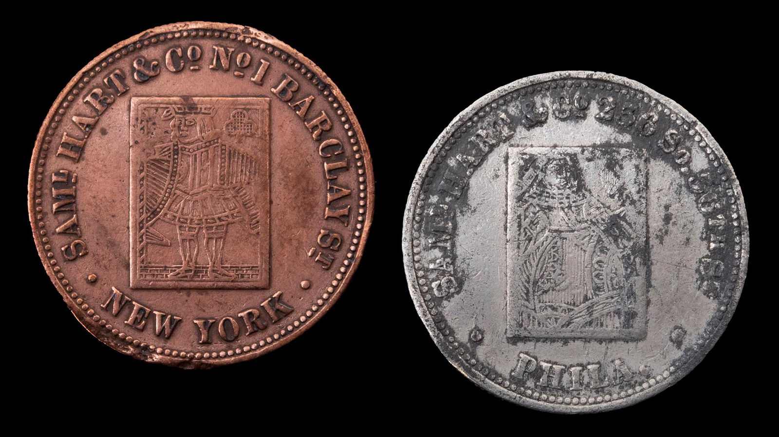 Samuel Hart & Co. Advertising Tokens. New (1 of 1)