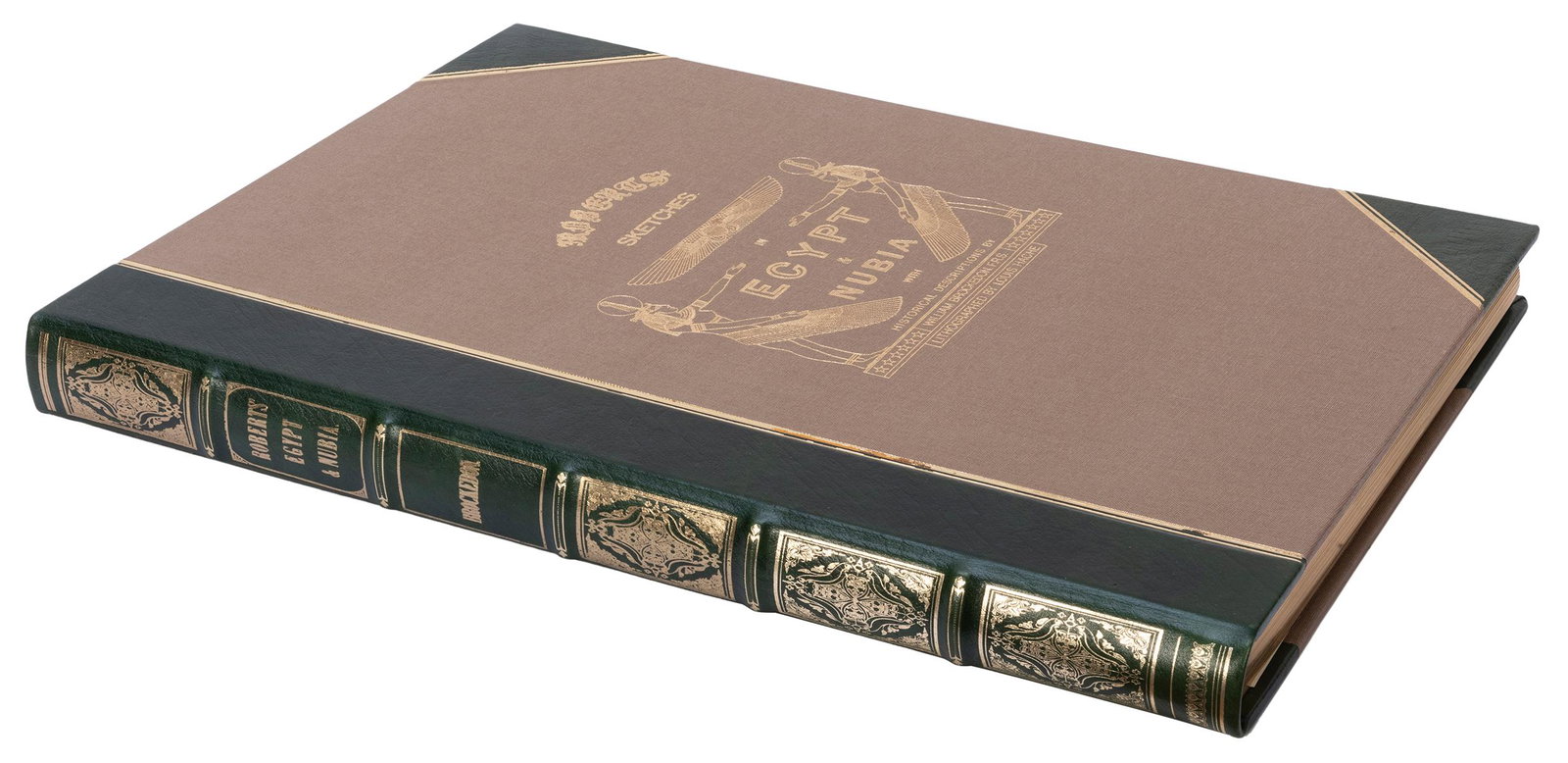 ROBERTS, David (1796–1864). –– BROCKEDON, William: ROBERTS, David (1796–1864). –– BROCKEDON, William (1787–1854). Sketches in Egypt & Nubia. [Aalsmeer: Pulchri Press, 1982]. Imperial folio (610 x 432 mm). Engraved additional ti