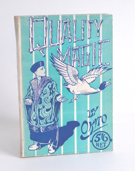 Okito (Tobias Theodore Bamberg). Quality Magic. Lo: Okito (Tobias Theodore Bamberg). Quality Magic. London, 1921. Publisher's pictorial boards, illustrated. 8vo. Very good condition.