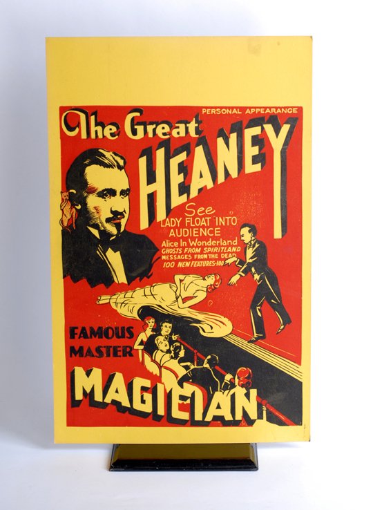 Collection of 18 vintage and modern magician's win: [Window Cards] Collection of 18 vintage and modern magician's window cards. Including cards advertising Birch, Virgil, Shade, Heaney, Furst, Harry Blackstone Jr. (one signed), David Copperfield (seven