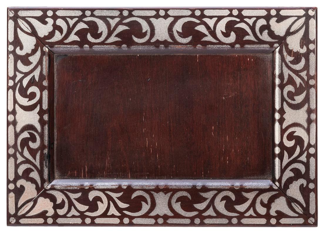 Master Card and Coin Tray. Los Angeles: F.G. Thayer,: Master Card and Coin Tray. Los Angeles: F.G. Thayer, ca. 1930. A seemingly innocent mahogany tray secretly adds playing cards or coins to a quantity of objects placed on the tray. With two secret comp