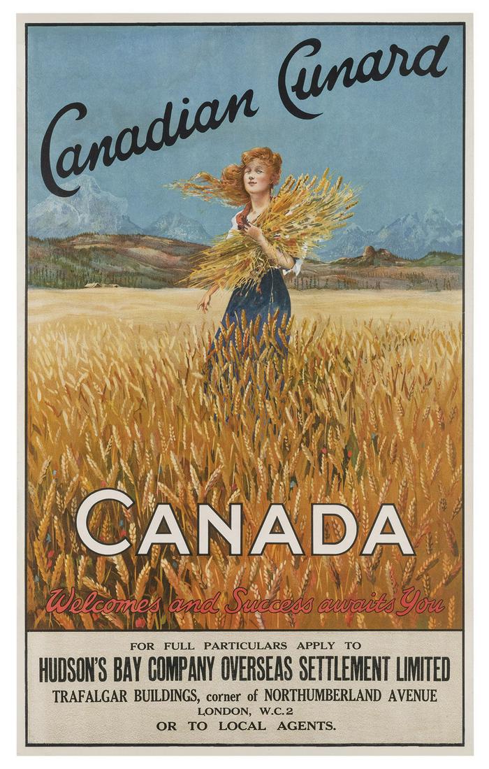 Canadian Cunard / Canada. 1920s. Poster advertising (1 of 1)