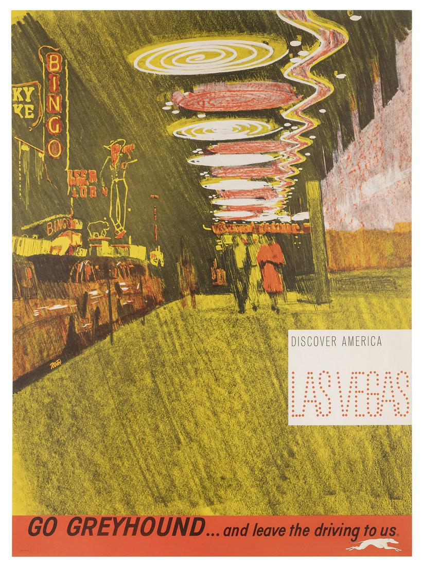 ROTH, G. Greyhound / Las Vegas. 1960s. Offset (1 of 1)