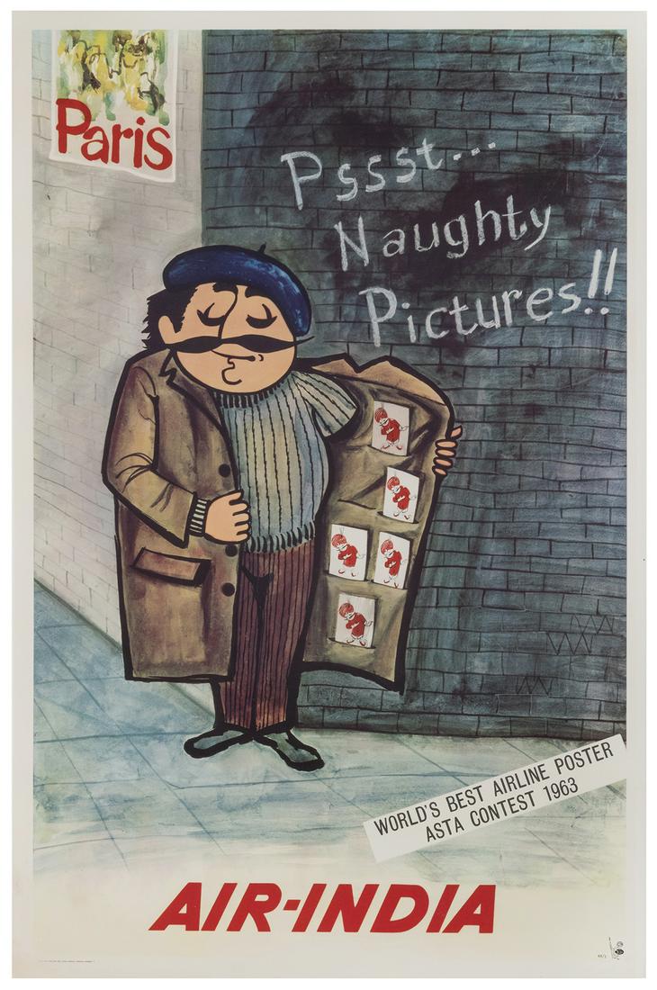[INDIA] Air India / Paris. Bombay: Bolton Fine Art (1 of 1)