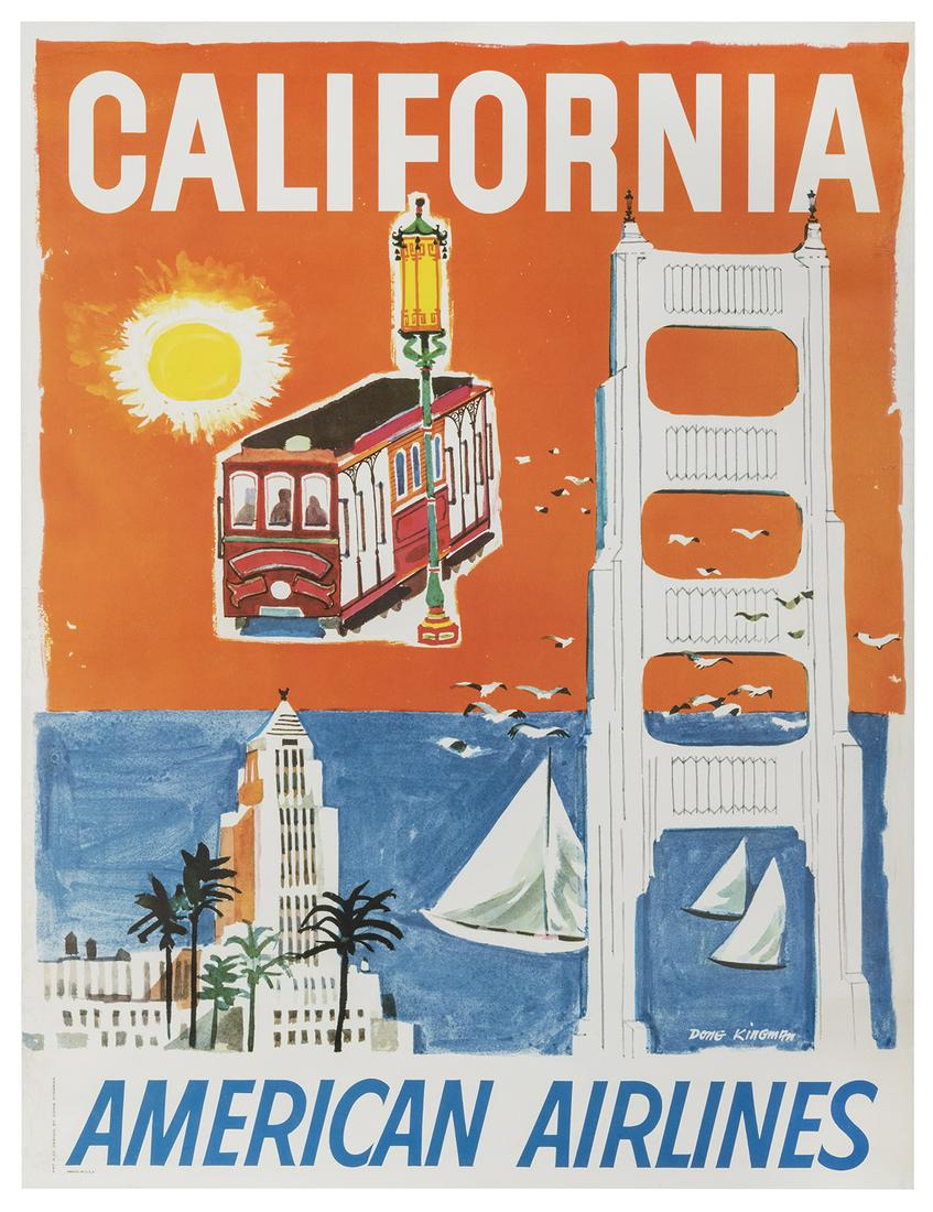 KINGMAN, Dong. American Airlines / California. 1960s. (1 of 1)