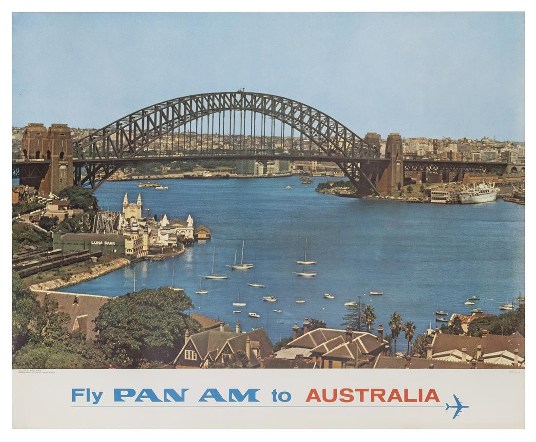 Pan Am / Australia. 1960s. Photographic airline poster (1 of 1)