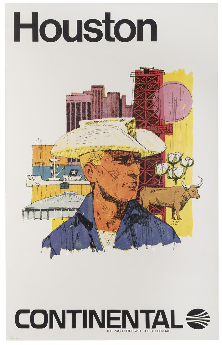 [TEXAS] GB (monogram). Continental / Houston. 1970s. (1 of 1)