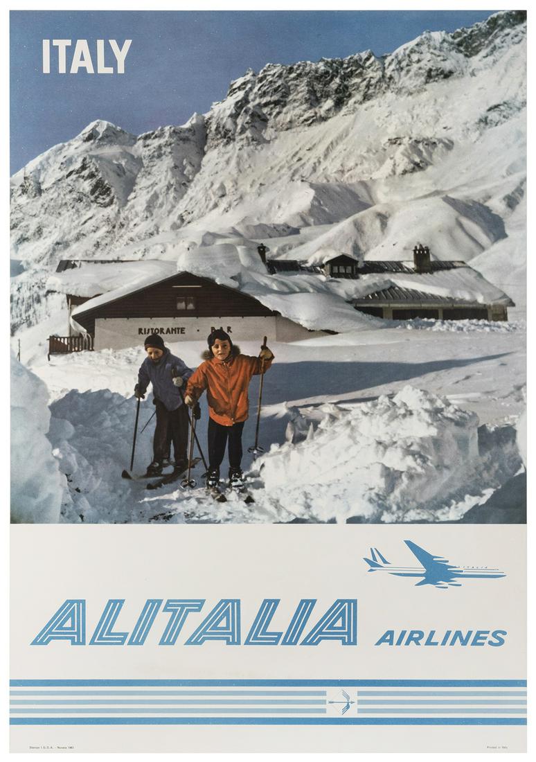 Alitalia / Italy. 1963. Photographic poster of children (1 of 1)
