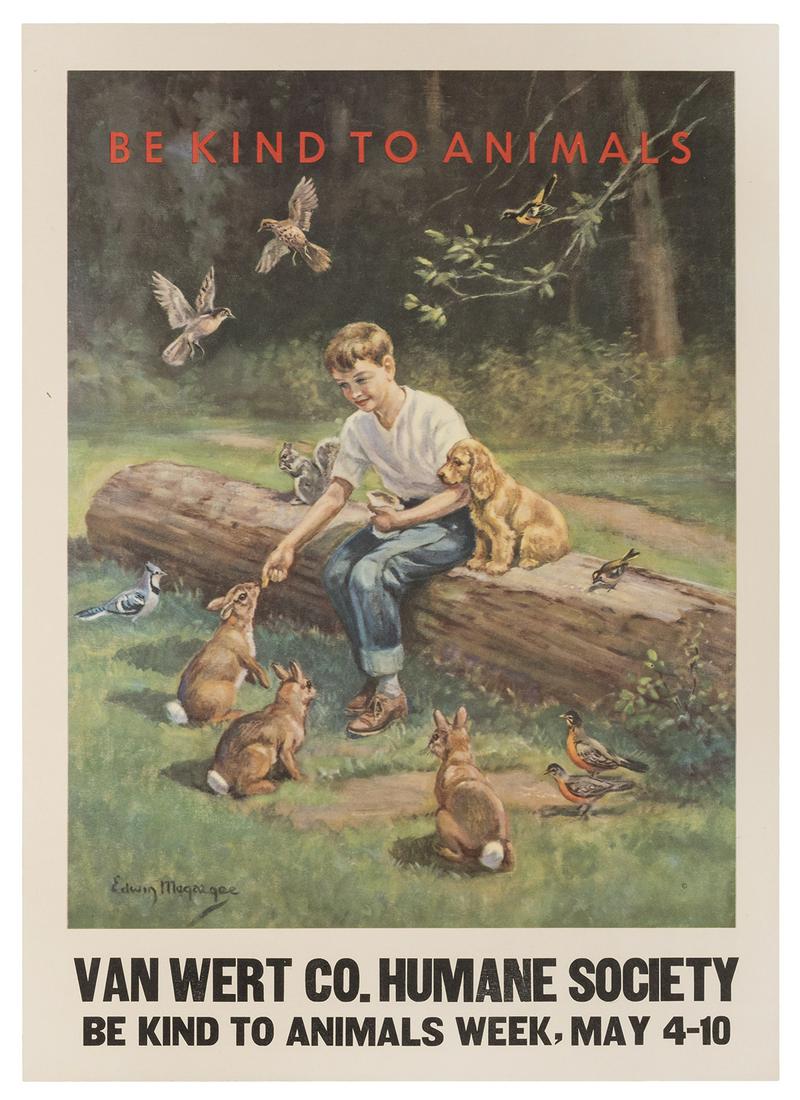 MEGARGEE, Edwin. Be Kind to Animals / Van Wert Humane (1 of 1)