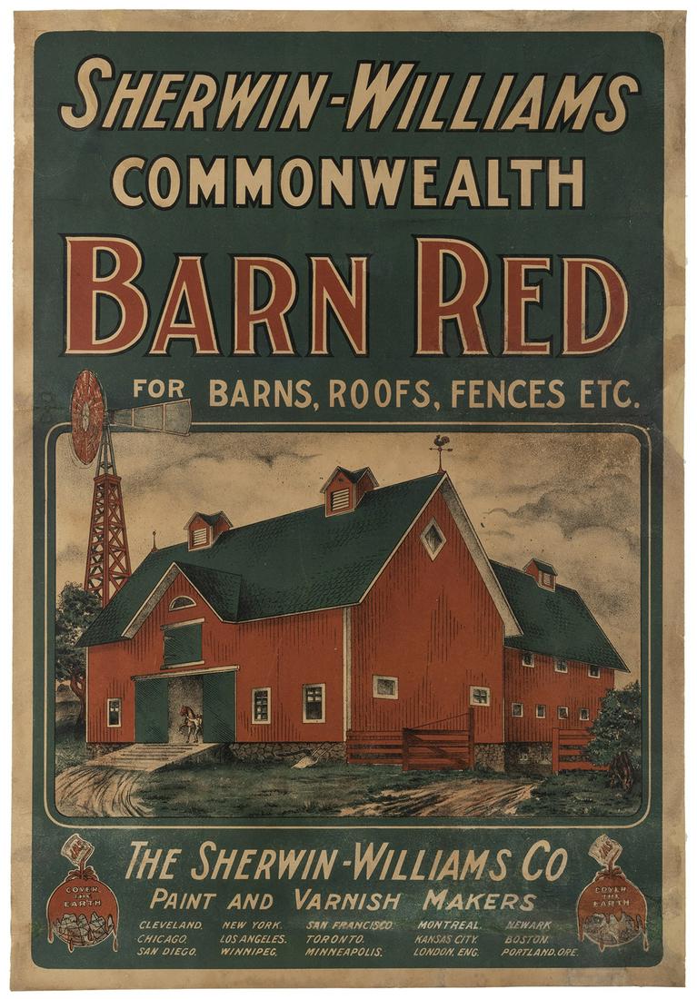 Sherwin-Williams Co. / Barn Red. Circa 1920s. (1 of 1)