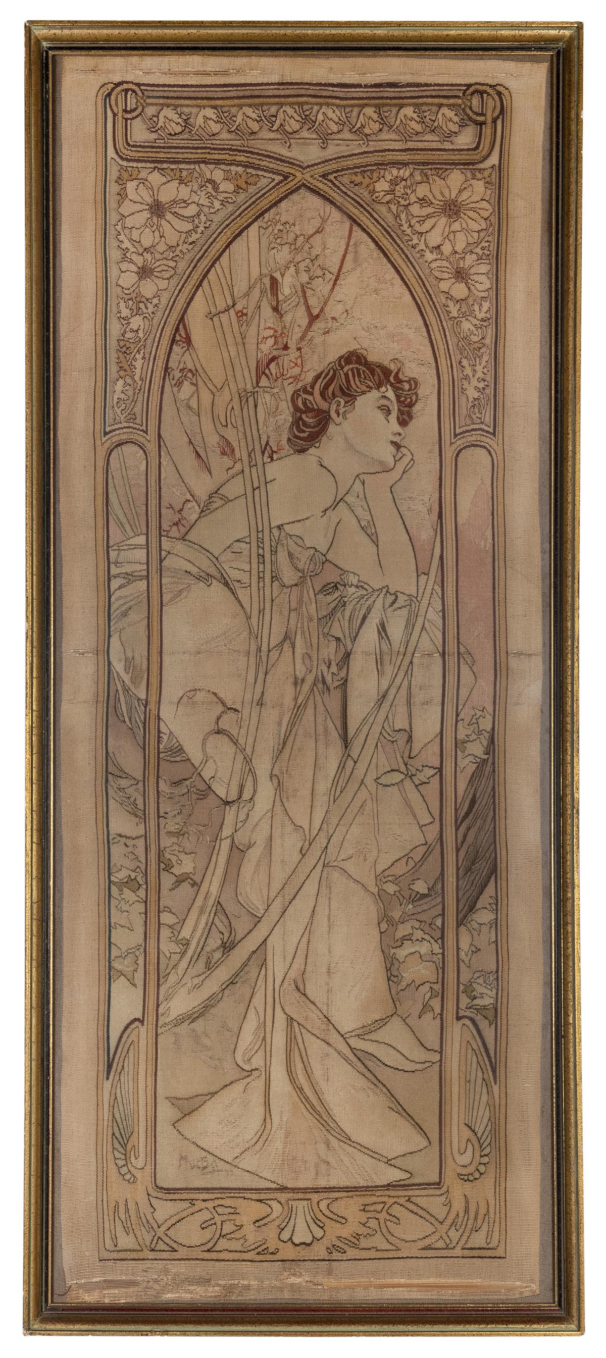 MUCHA, Alphonse (after). Evening Contemplation, Wall (1 of 1)