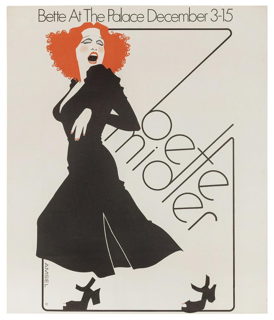 AMSEL, Richard (1947-1985). Bette Midler / at the (1 of 1)