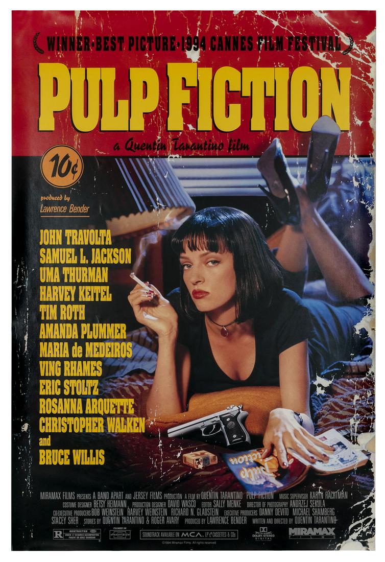 Pulp Fiction. Miramax, 1994. One sheet (40 x 27” (1 of 1)