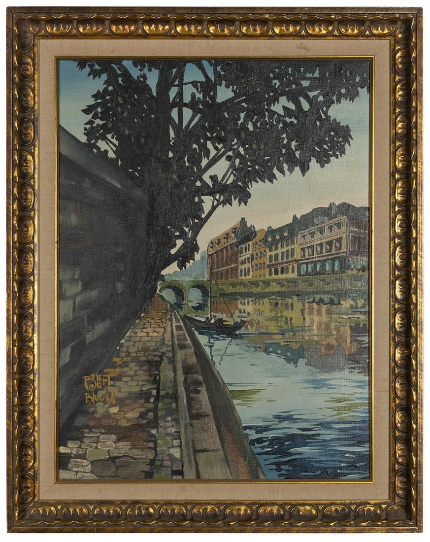 BLUE, Robert D. (American, 1946-1998). Canal Scene. (1 of 1)