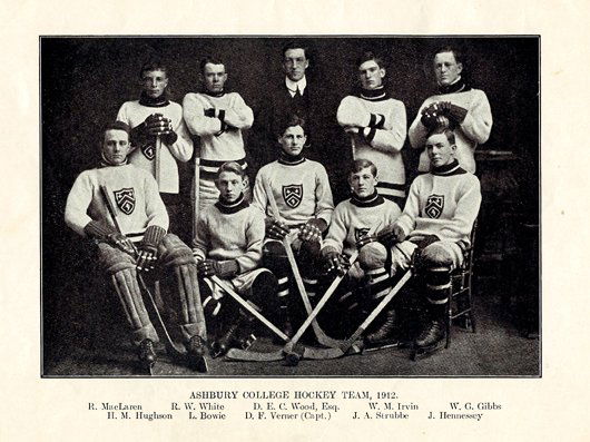 Dai Vernon's own Ashbury College mementoes and ephe: Ashbury College Ephemera. Dai Vernon's own Ashbury College mementoes and ephemera, including the March, 1913 Ashburian with numerous mentions of Vernon's successes as a sportsman, another issue (lacki