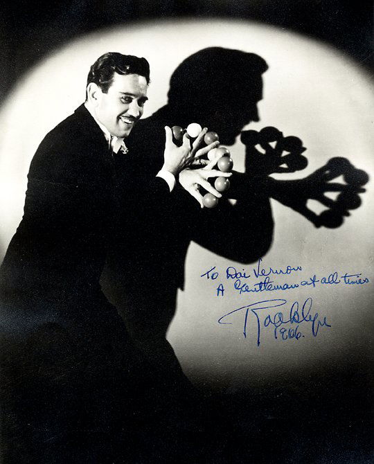 Rooklyn, Maurice. Group of four pieces of ephemera: Rooklyn, Maurice. Group of four pieces of ephemera. Including three photographs (two portraits signed and inscribed to Dai Vernon, the other a full-stage image of Rooklyn's Stretching a Woman illusion