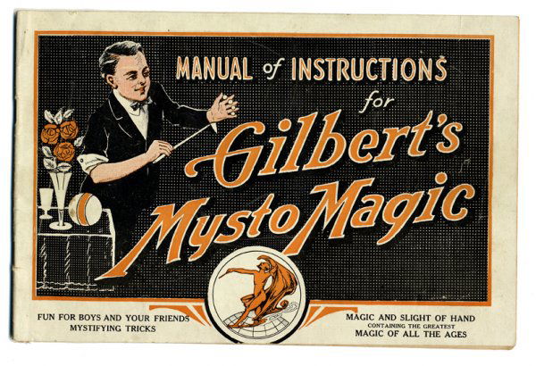 Accumulation of A.C. Gilbert Co. publications: Accumulation of A.C. Gilbert Co. publications, including magic set posters. A.C. Gilbert Co., New Haven, Ct. This hoard of publications wincludes two different Mysto magic set posters, several magic s