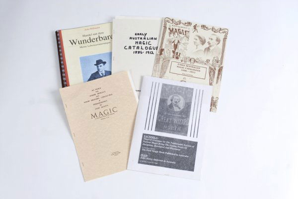 4 magic history and collecting-related monographs: [Monographs] Four magic history and collecting-related monographs. Including a facsimile edition of John Henry Anderson's Magical Grammar or The Fashionable Science of Parlour Magic, An Index to MAGIC