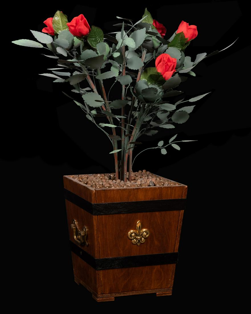 Five-Bloom Rose Bush Automaton. England: Granville (1 of 3)