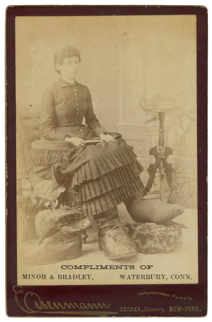 MILLS, Fannie. Cabinet Photo of Fannie Mills, “ (1 of 1)