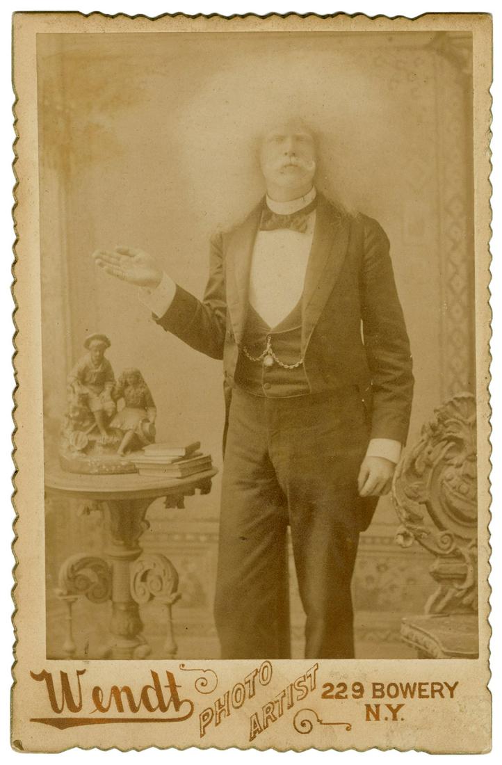UNZIE. Cabinet Photo of Unzie, “The Australian: UNZIE. Cabinet Photo of Unzie, “The Australian Aboriginal Beauty.” New York: Wendt, ca. 1890s. Three-quarter length portrait photograph of the New Zealand born albino who performed with Ba