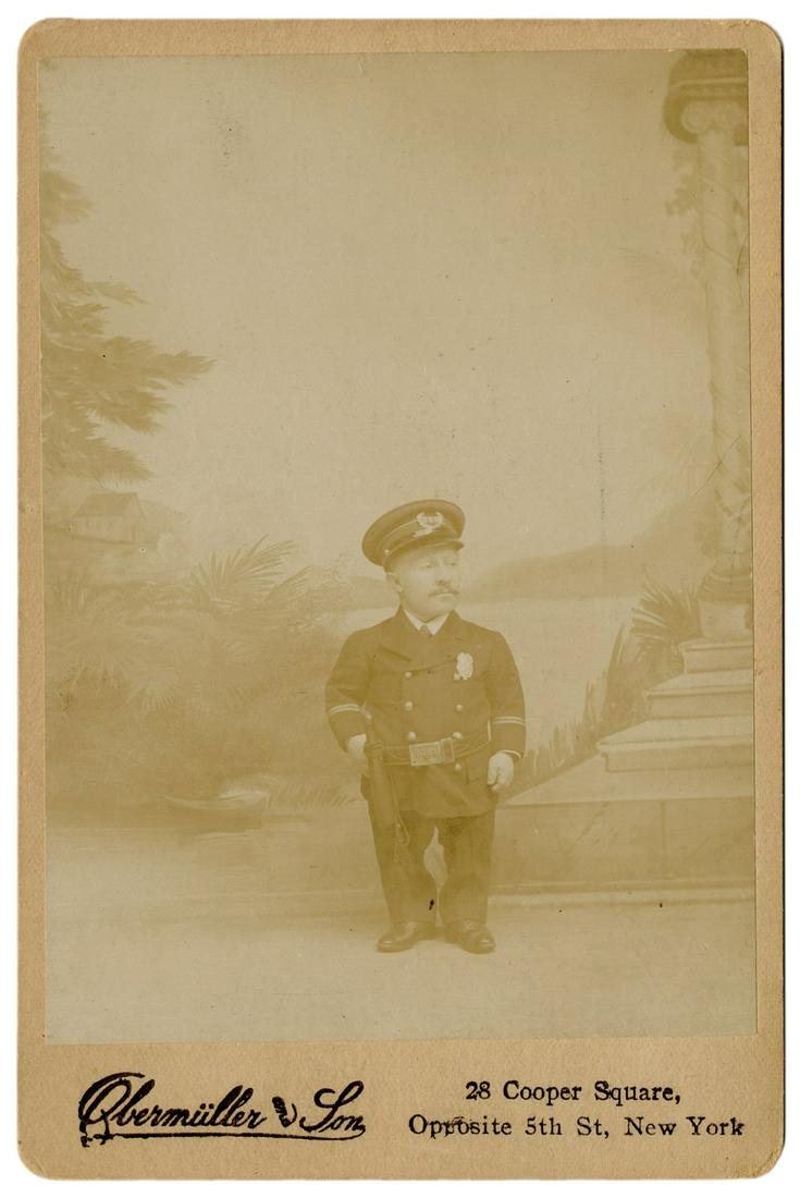 Cabinet Photo of Major Page, Midget, in Police Uniform. (1 of 1)