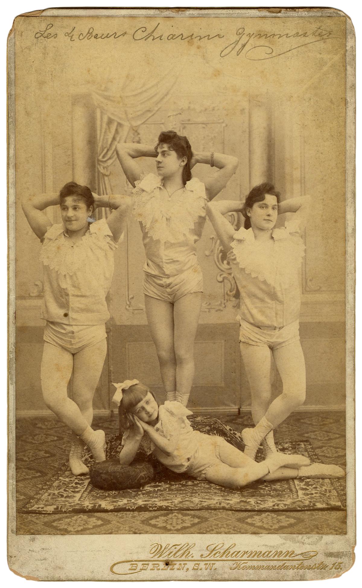 [ACROBATS/GYMNASTS] Oversize Cabinet Photo of Chiarini (1 of 1)