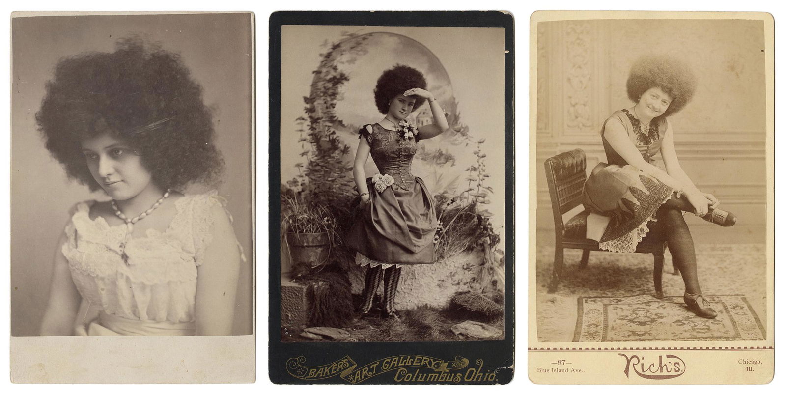 [CIRCASSIAN LADIES] Three Cabinet Cards of Circassian (1 of 1)