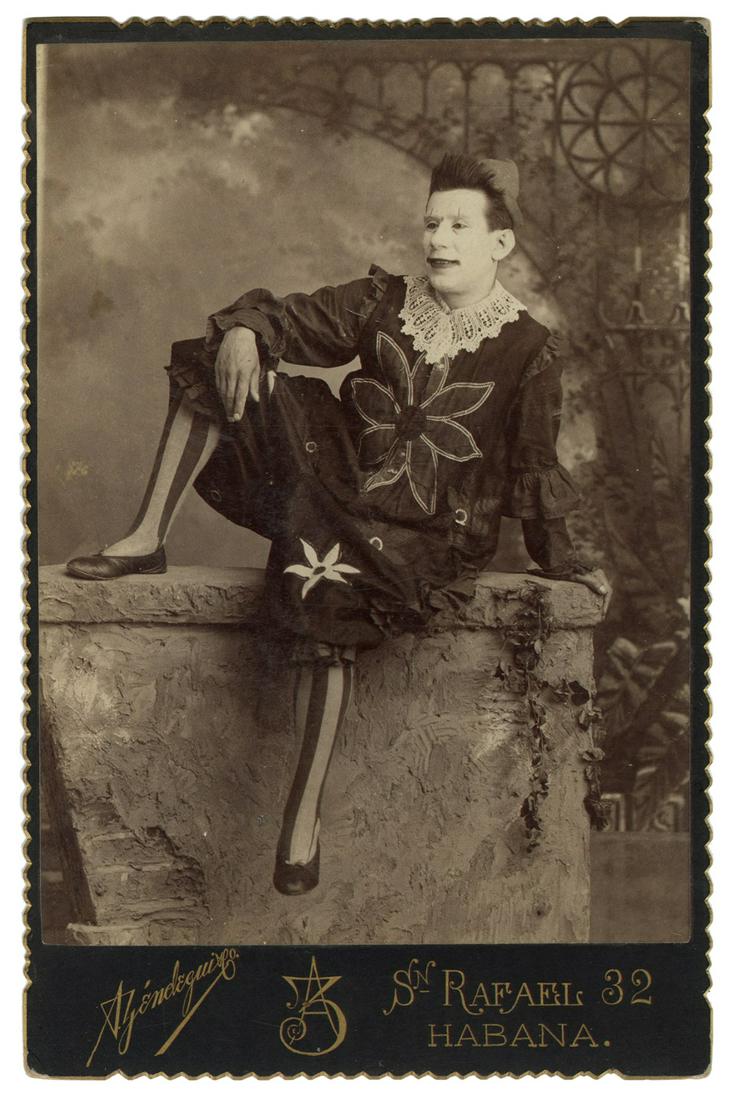 Portrait Photograph of a Victorian Clown. Havana: A. (1 of 1)