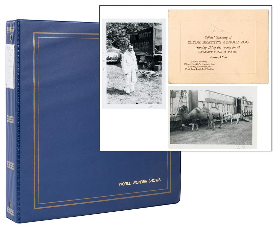 Binder of Clyde Beatty Circus and Carson & Barnes (1 of 5)